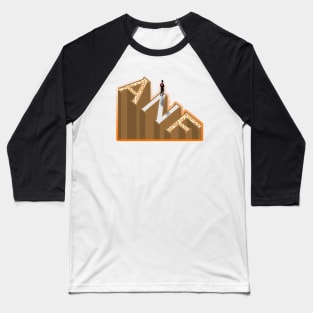 Text 3d Abstracts Baseball T-Shirt